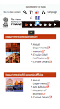 Mobile Screenshot of finmin.nic.in